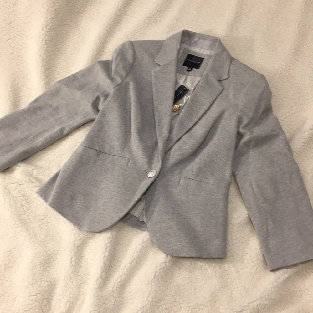 Soft gray blazer